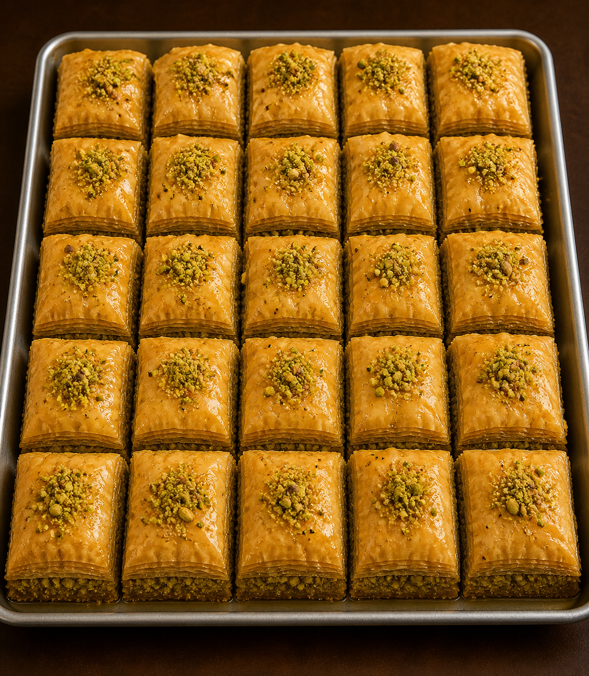 Pistachio Deluxe Baklava (1 lb)